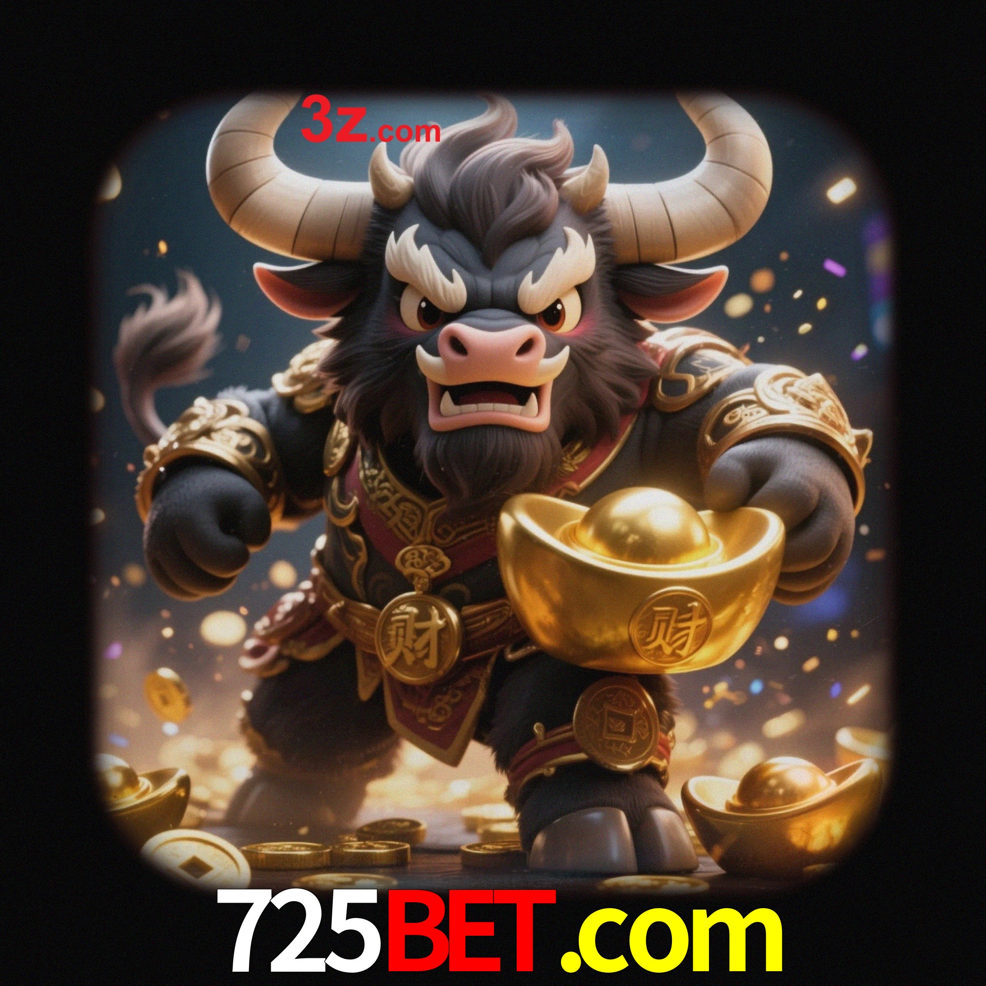 Slot machine 3D icon with number 7 and 1